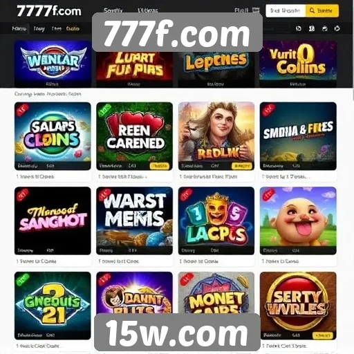 Principais jogos disponíveis no 777f.com